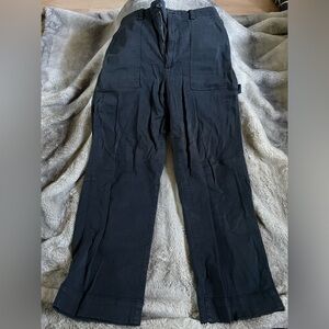 Gap wide leg carpenter pants size 12 dark navy blue
